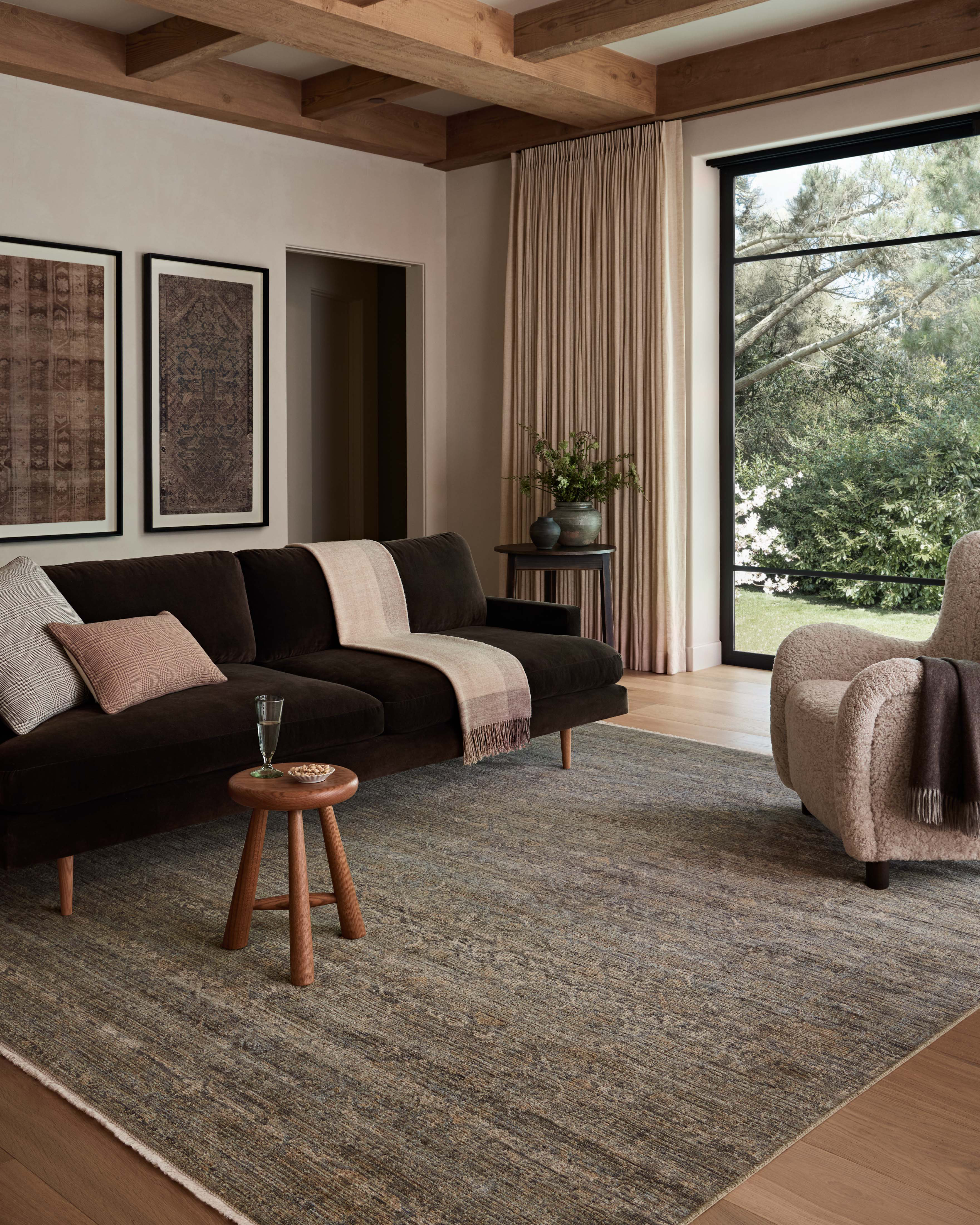 Amber Lewis x Loloi Molly Lagoon / Natural Area Rug & Reviews